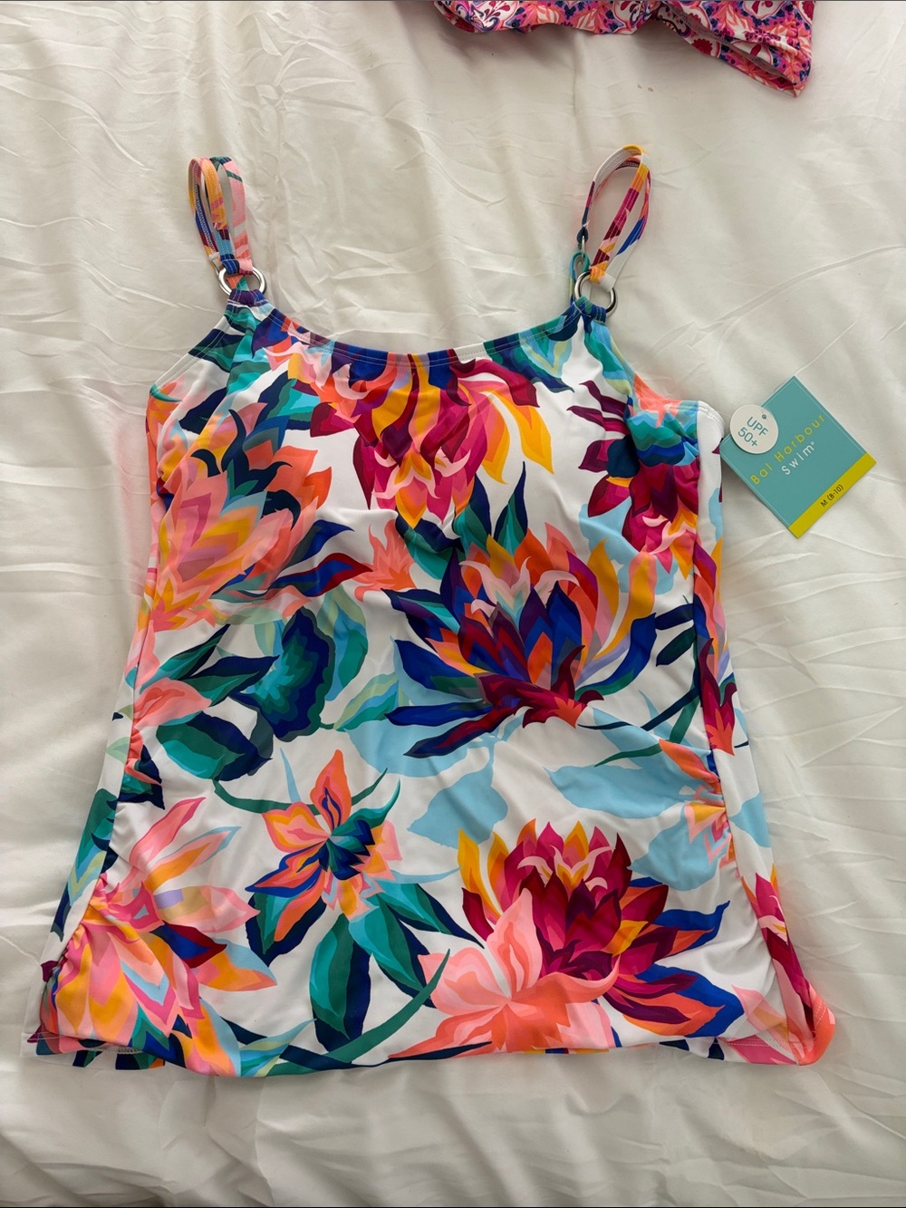 Women’s Floral Tankini Top - Multicolor